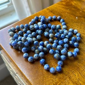 Gorgeous 💙 Sodalite Crystal Mala 📿 Necklace ; Gemstone ; Throat Chakra